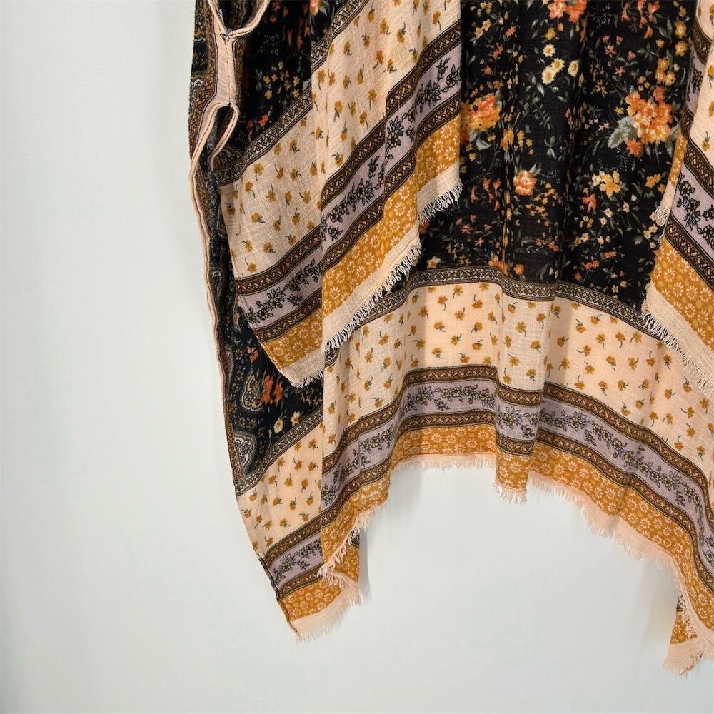 American Eagle Outfitters Black and Orange Patterned Cardigan - Picture 6 of 9